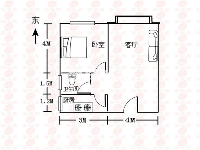 彩虹居户型图