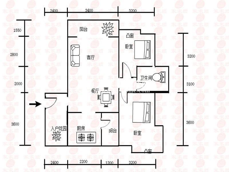 长汀花园户型图