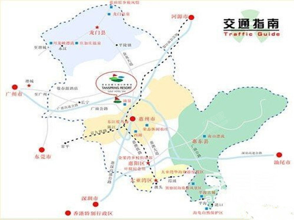 汤泉春天高尔夫酒店项目位置