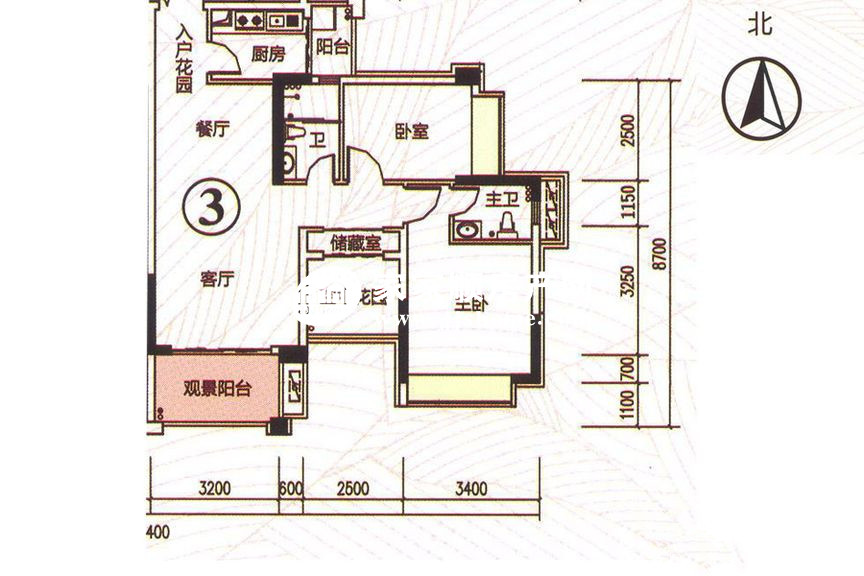 10座03户型约91.16㎡
