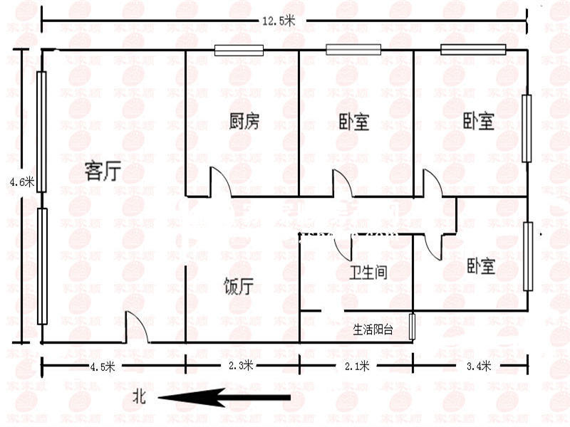 福园花园户型图