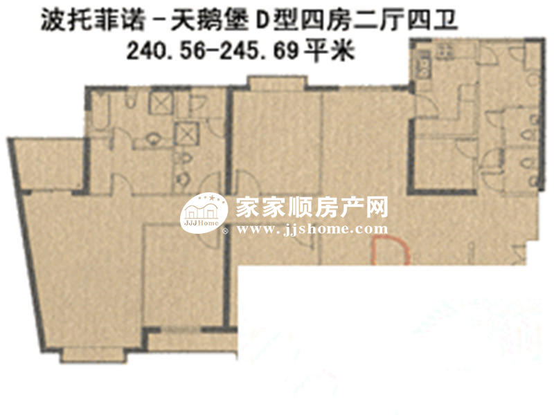 波托菲诺天鹅堡户型图