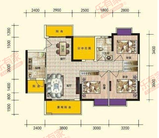 德丰二月天户型图