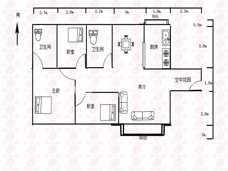 宏益公馆精英汇户型图