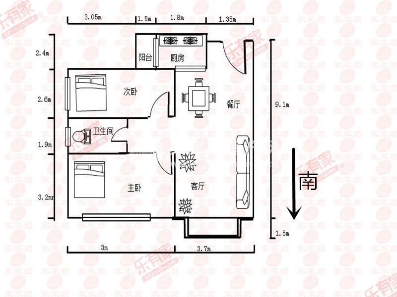 宏益公馆一期户型图