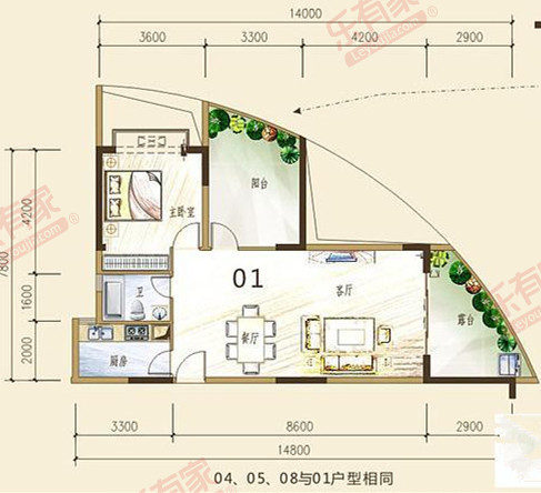 惠景豪苑户型图