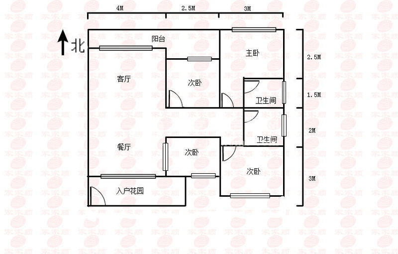 双城国际北区户型图