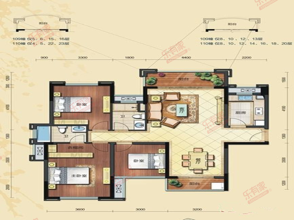 绿茵温莎堡 南北 普装 3室 2厅 125m² 