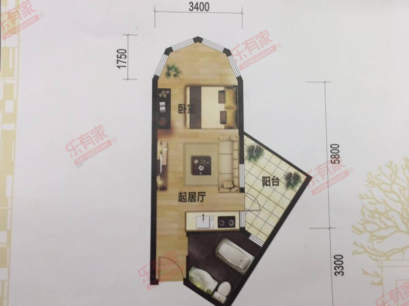 胜球阳光花园47平