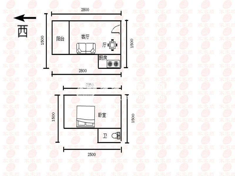 中惠城之恋户型图