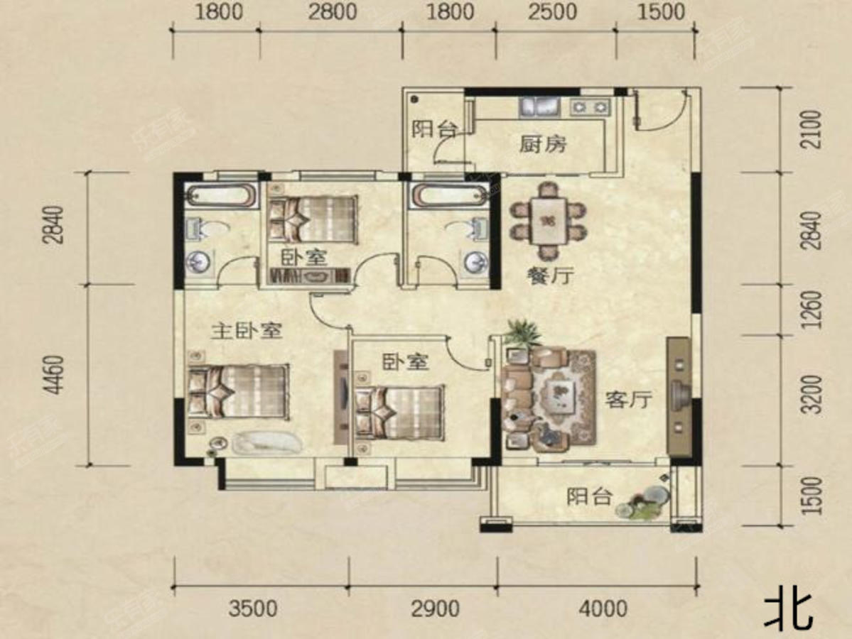 康格斯花园户型图