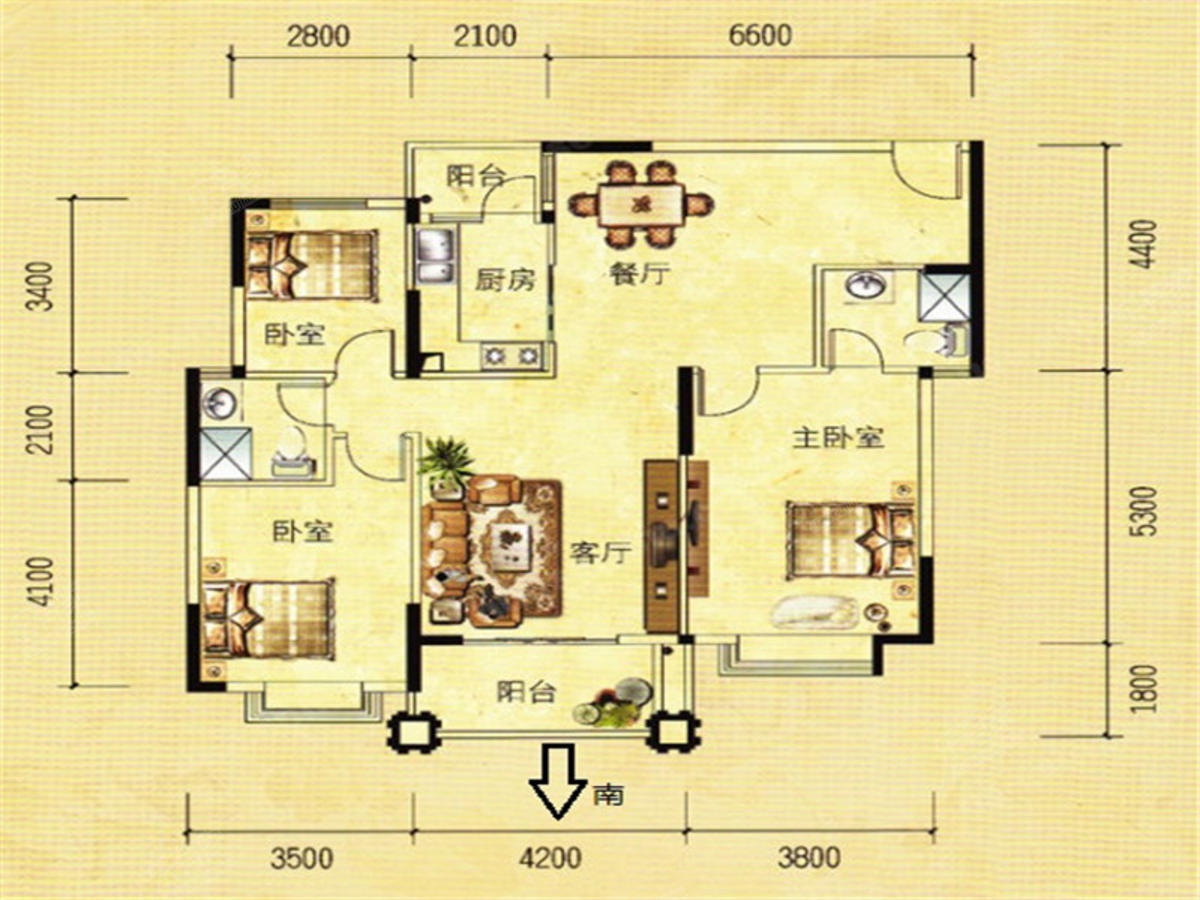 康格斯花园户型图