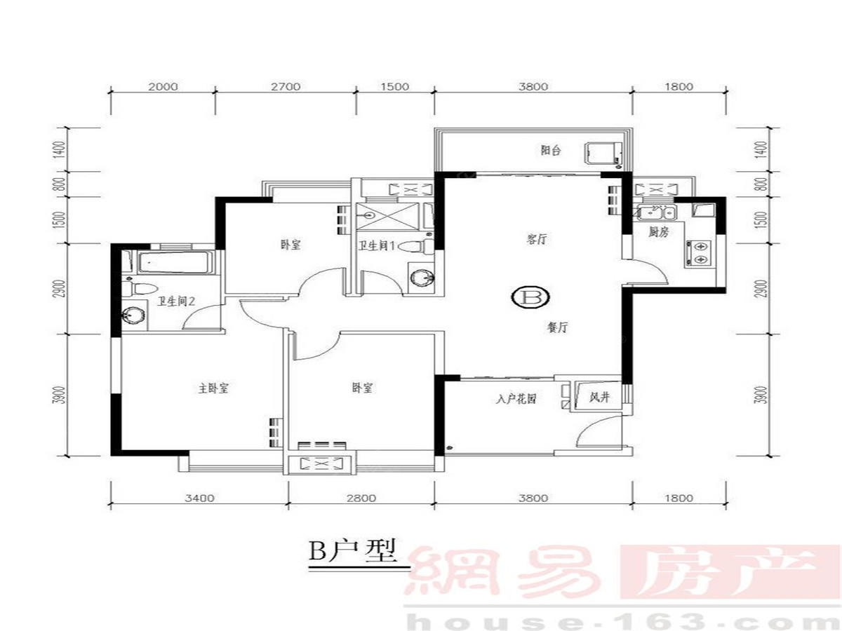尚东阳光 4房2厅1卫 139.68㎡-深圳尚东阳光二手房
