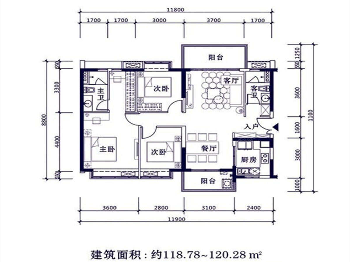 时代倾城（时代花园）户型图