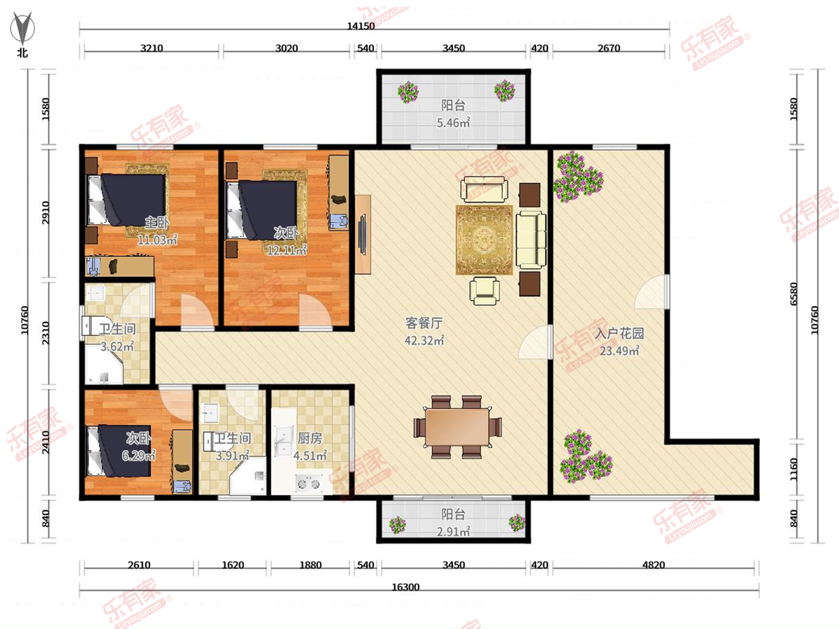 中海西岸华府户型图