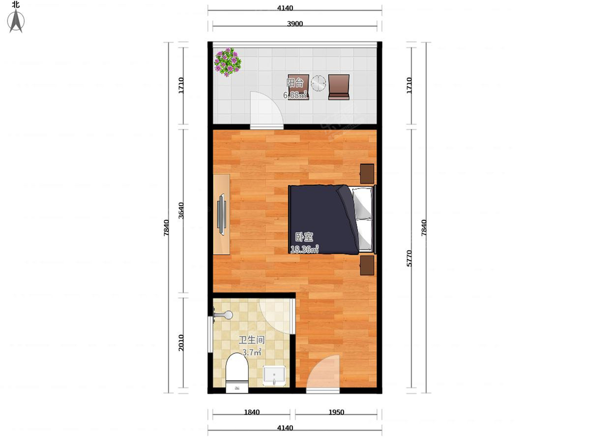 鹏基公寓(莲塘)户型图