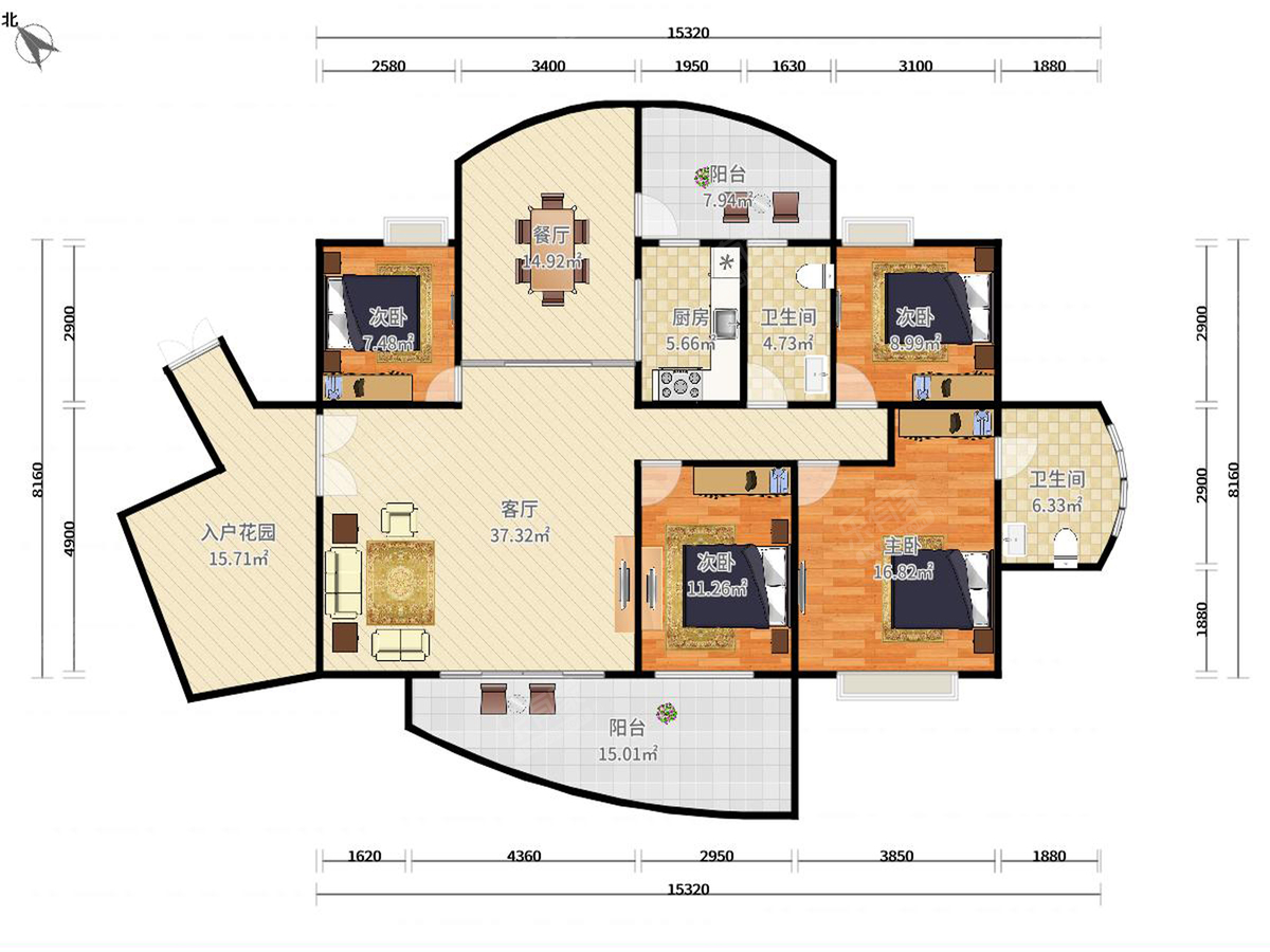 东日锦鸿名苑户型图