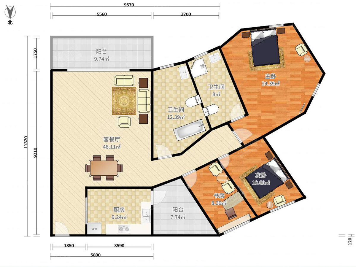 雍逸廷户型图