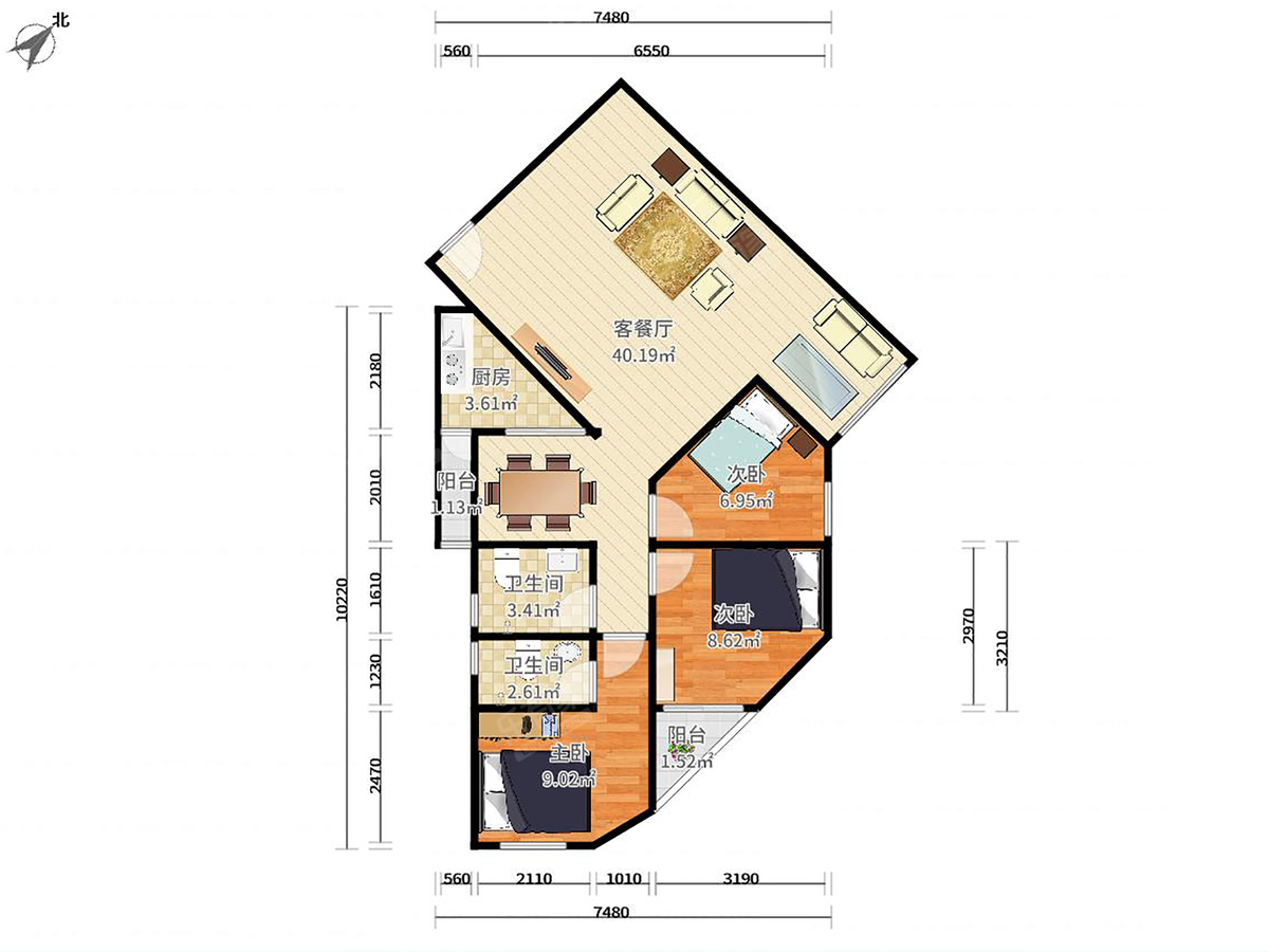 彩虹新都户型图