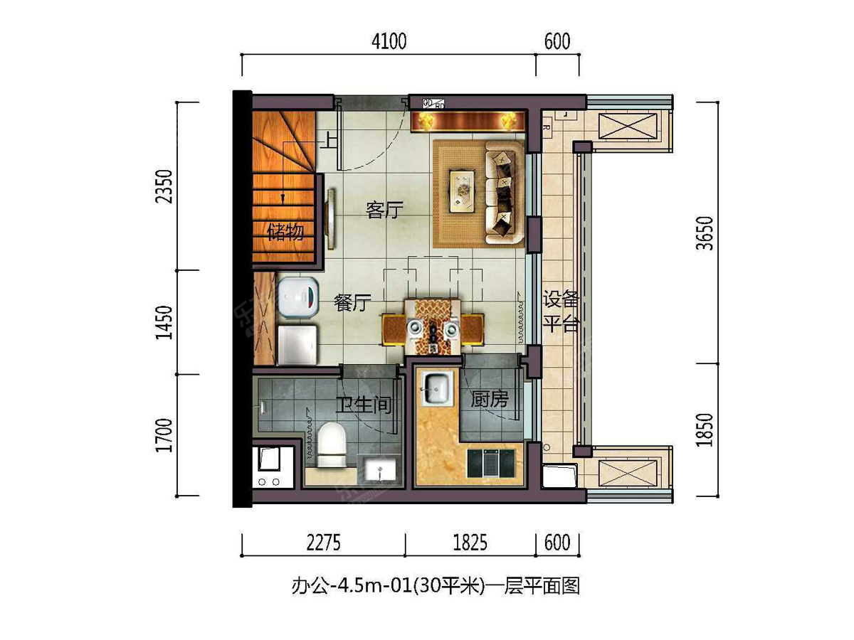 湾景商务中心户型图