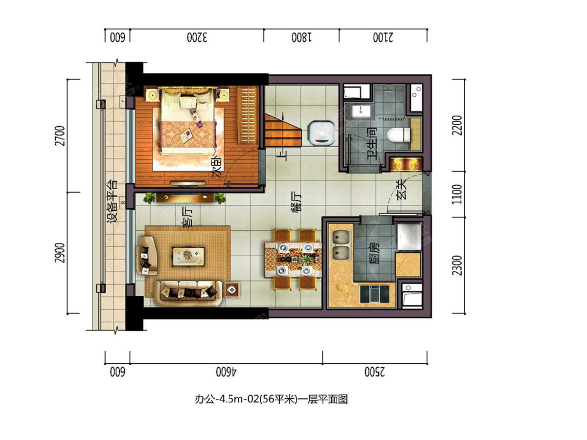湾景商务中心户型图