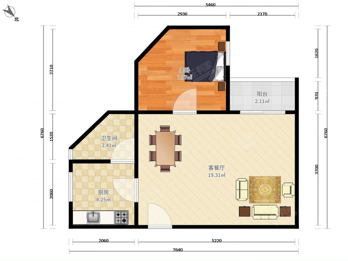 中兆花园户型图