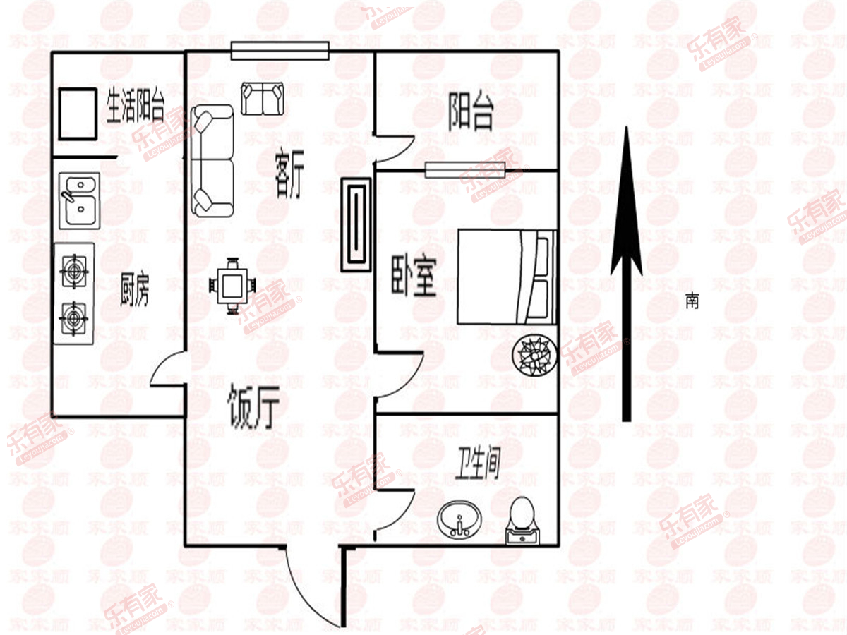 星汇云锦 1房1厅1卫 86㎡