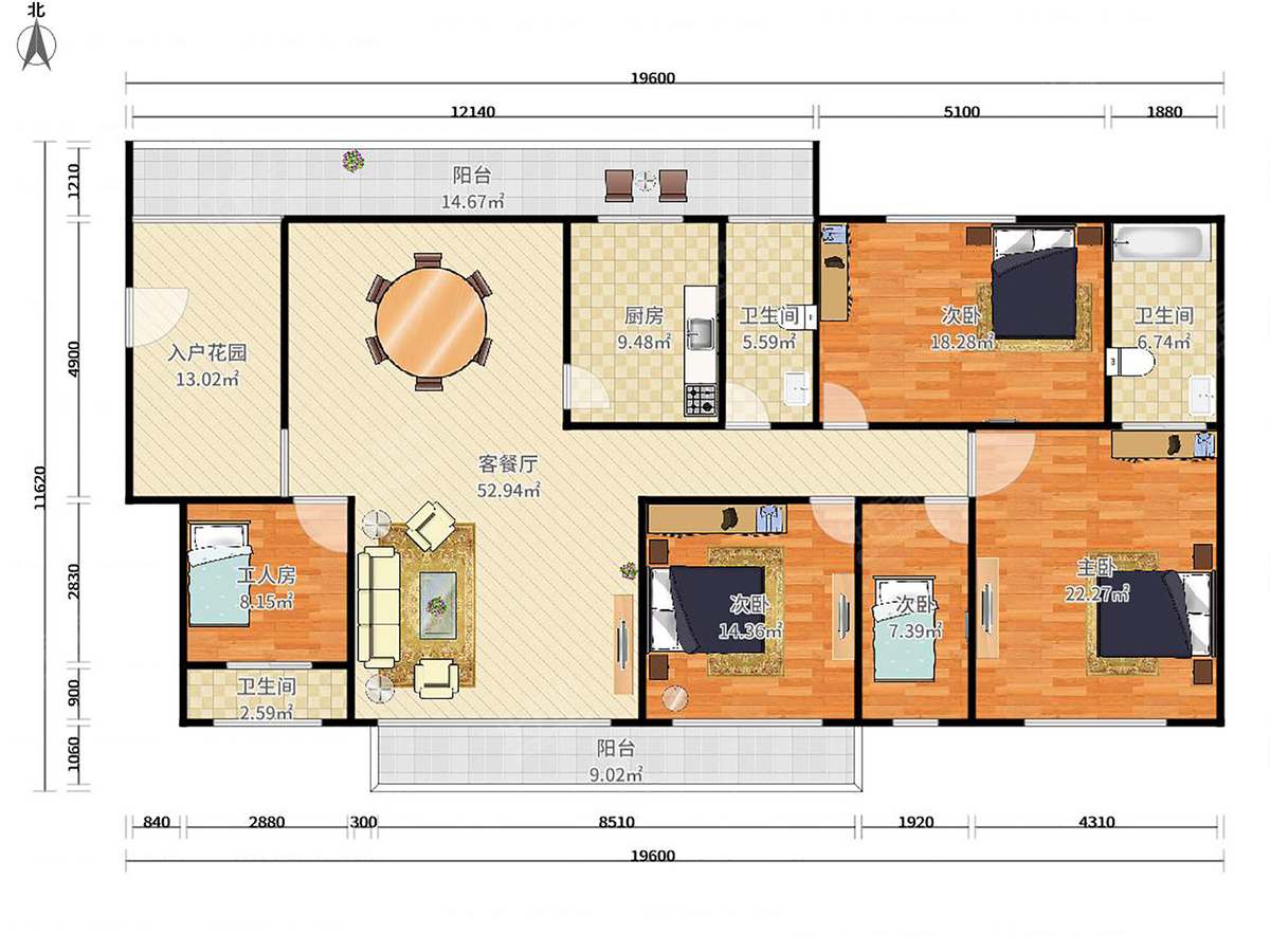 淘金山湖景花园一期户型图