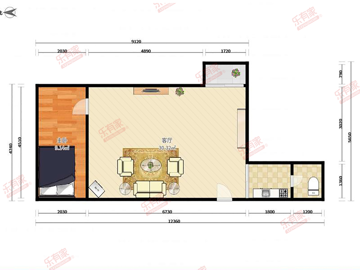 建设路户型图
