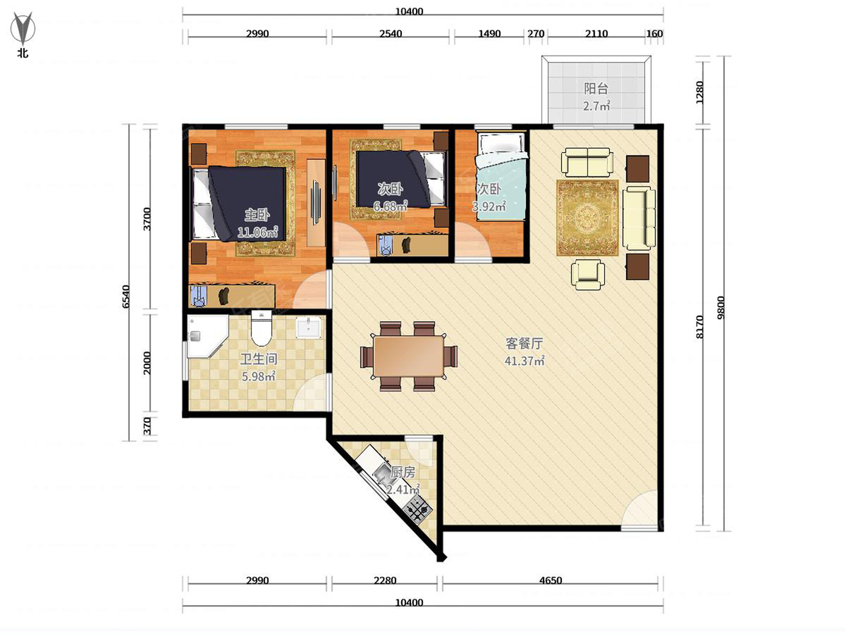 骏皇名居户型图