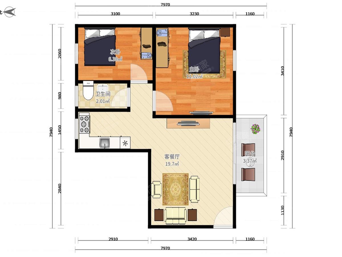 花果山小区户型图