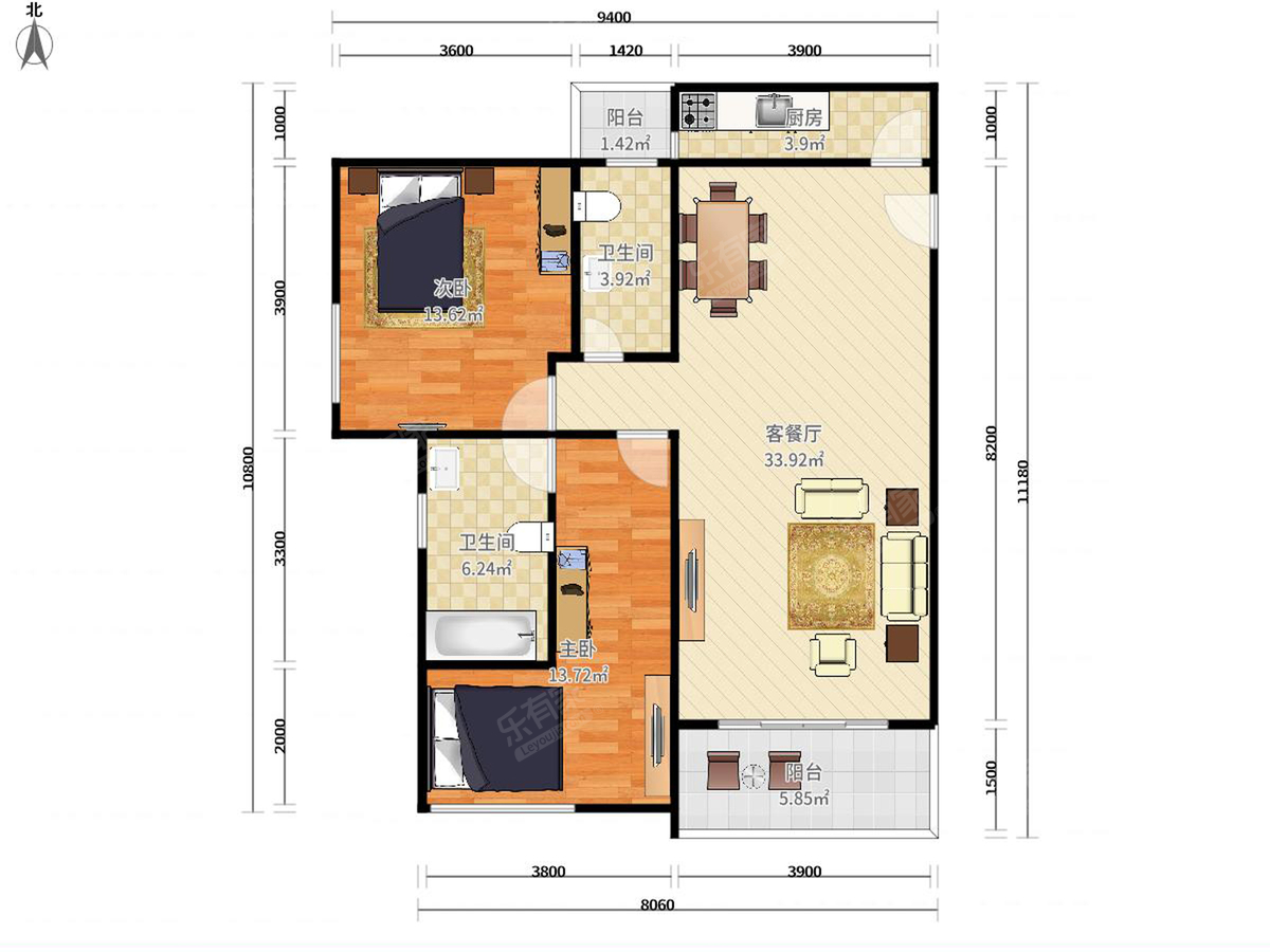 深物业廊桥国际户型图