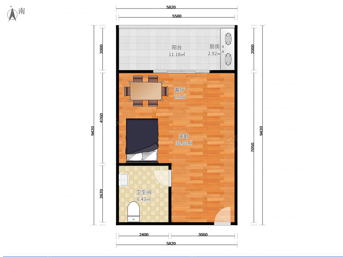 天紫兴业园户型图