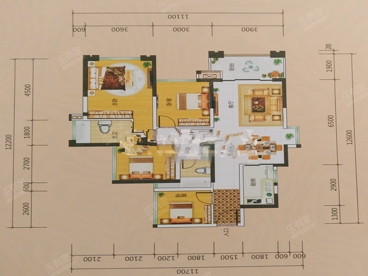 建曙·高尔夫一号户型图