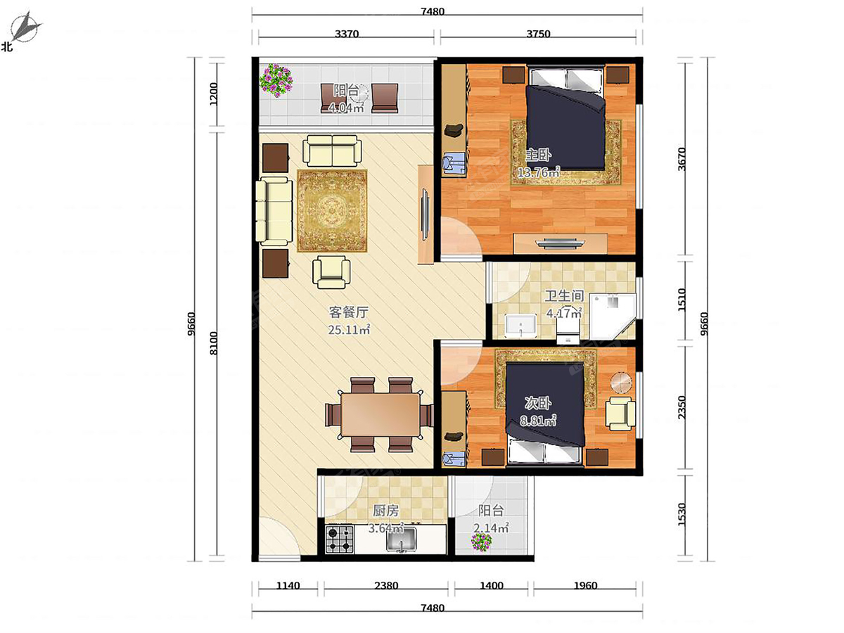 鸿翠苑户型图