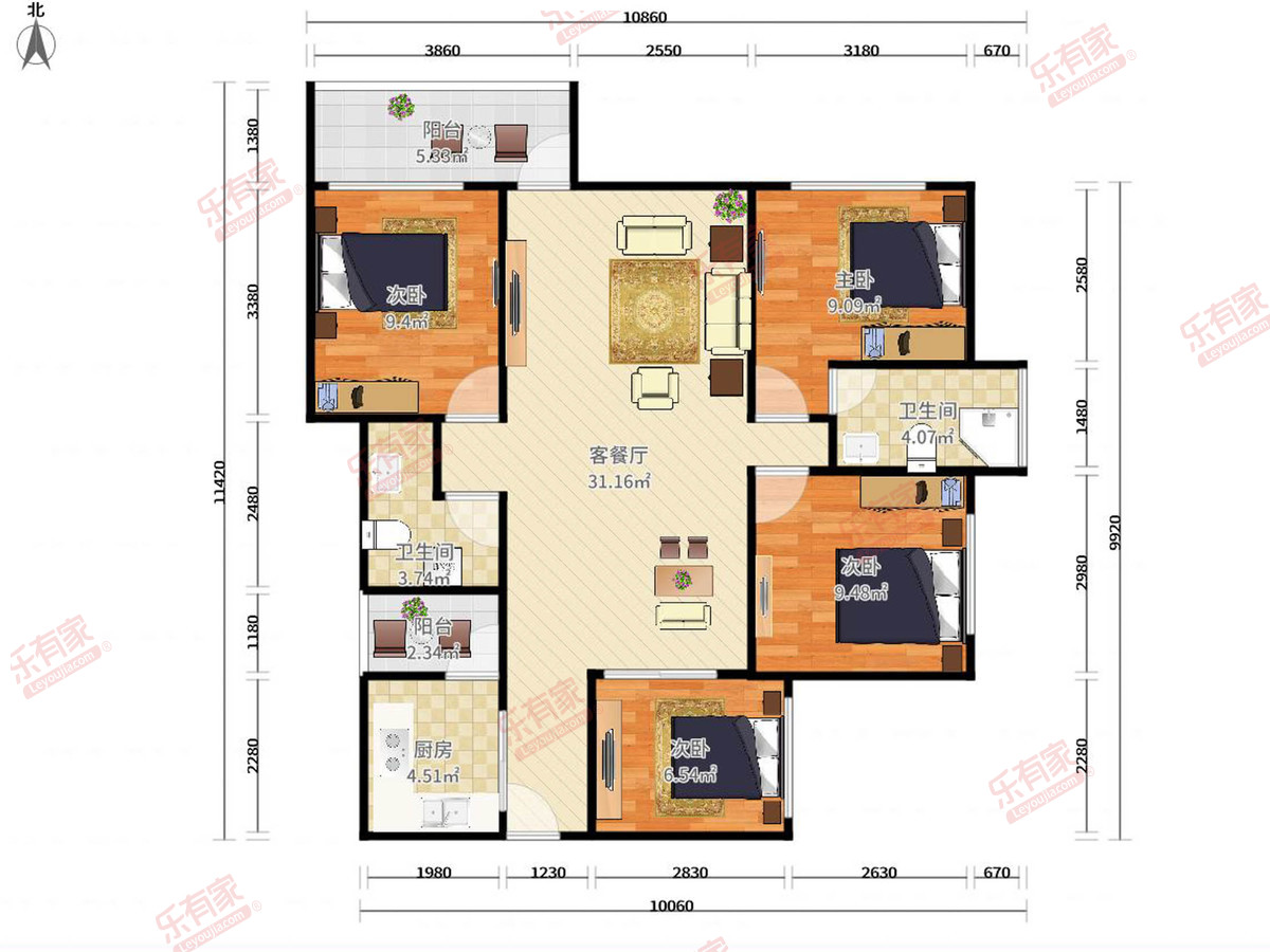 京基御景印象一期户型图