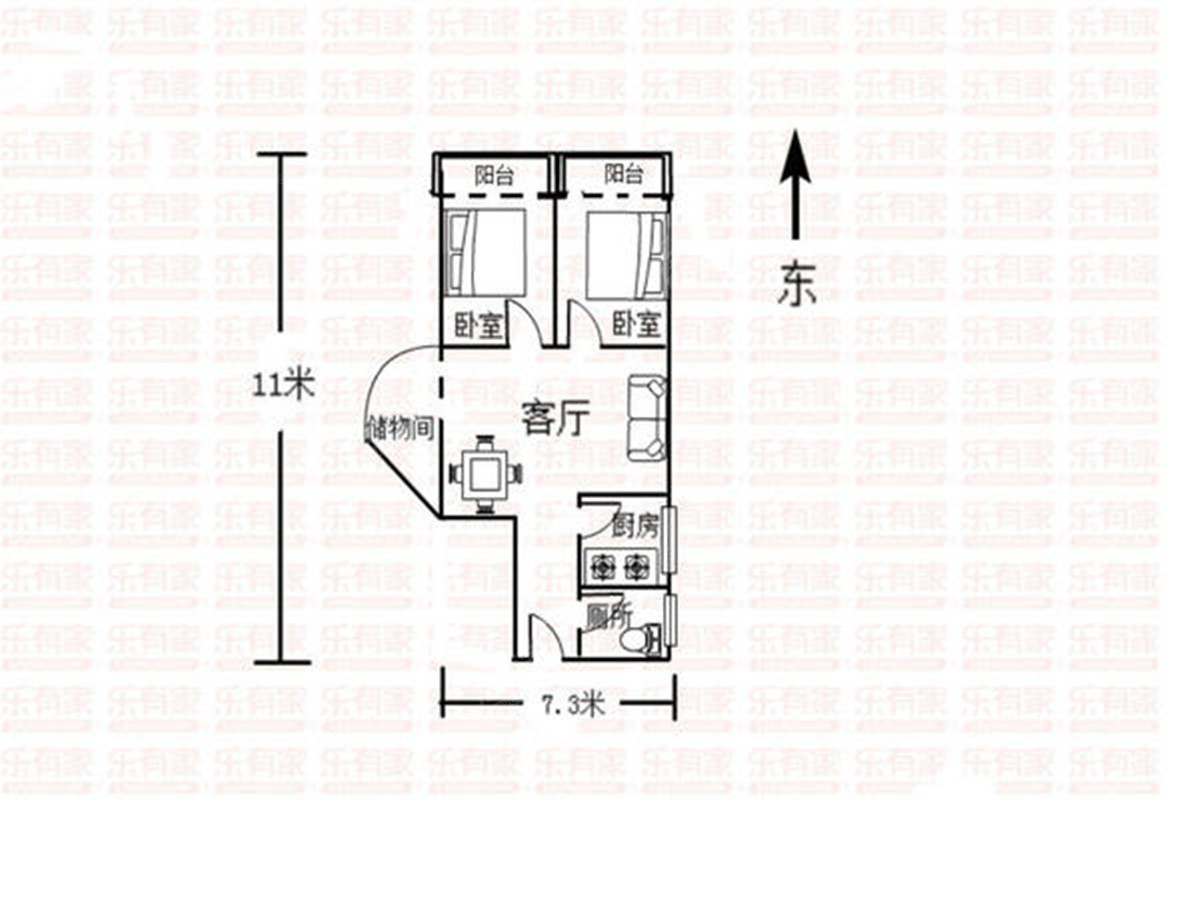 白云畔山花园户型图