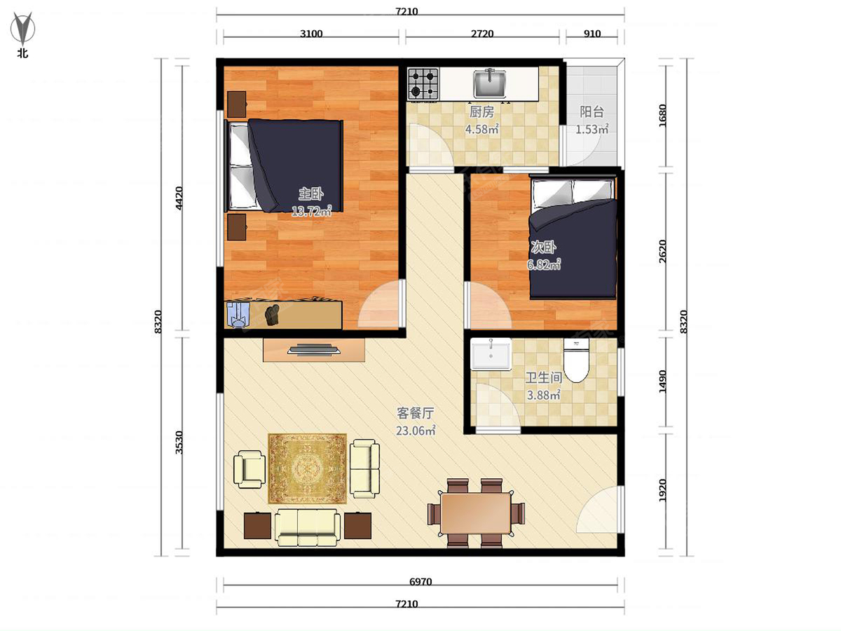 银汉国际公寓户型图