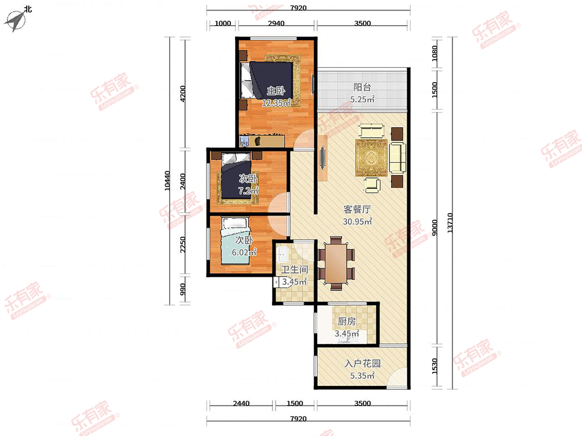 信义假日名城七期（景和园）户型图