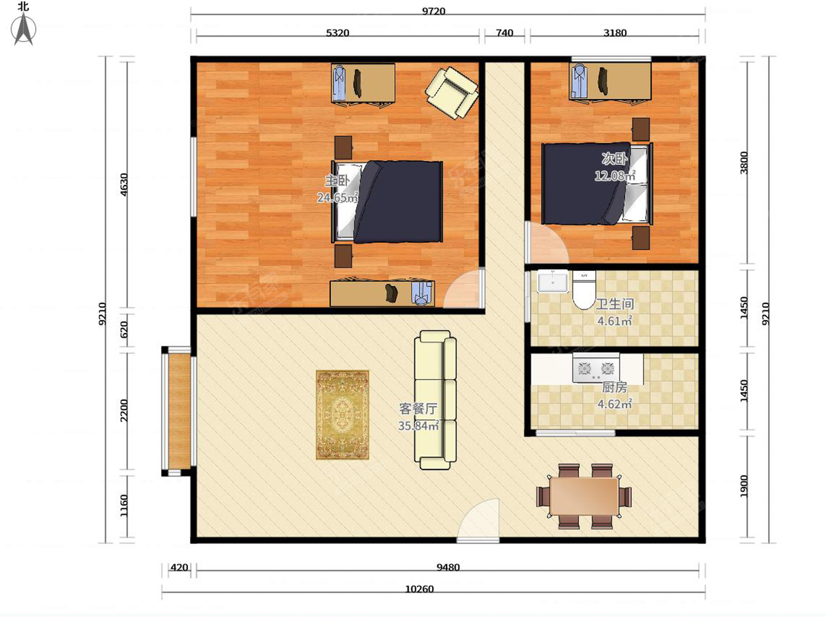钜建大厦户型图