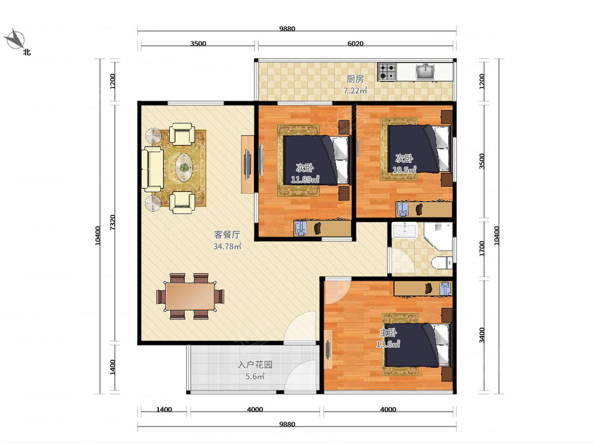 莲柏新村户型图