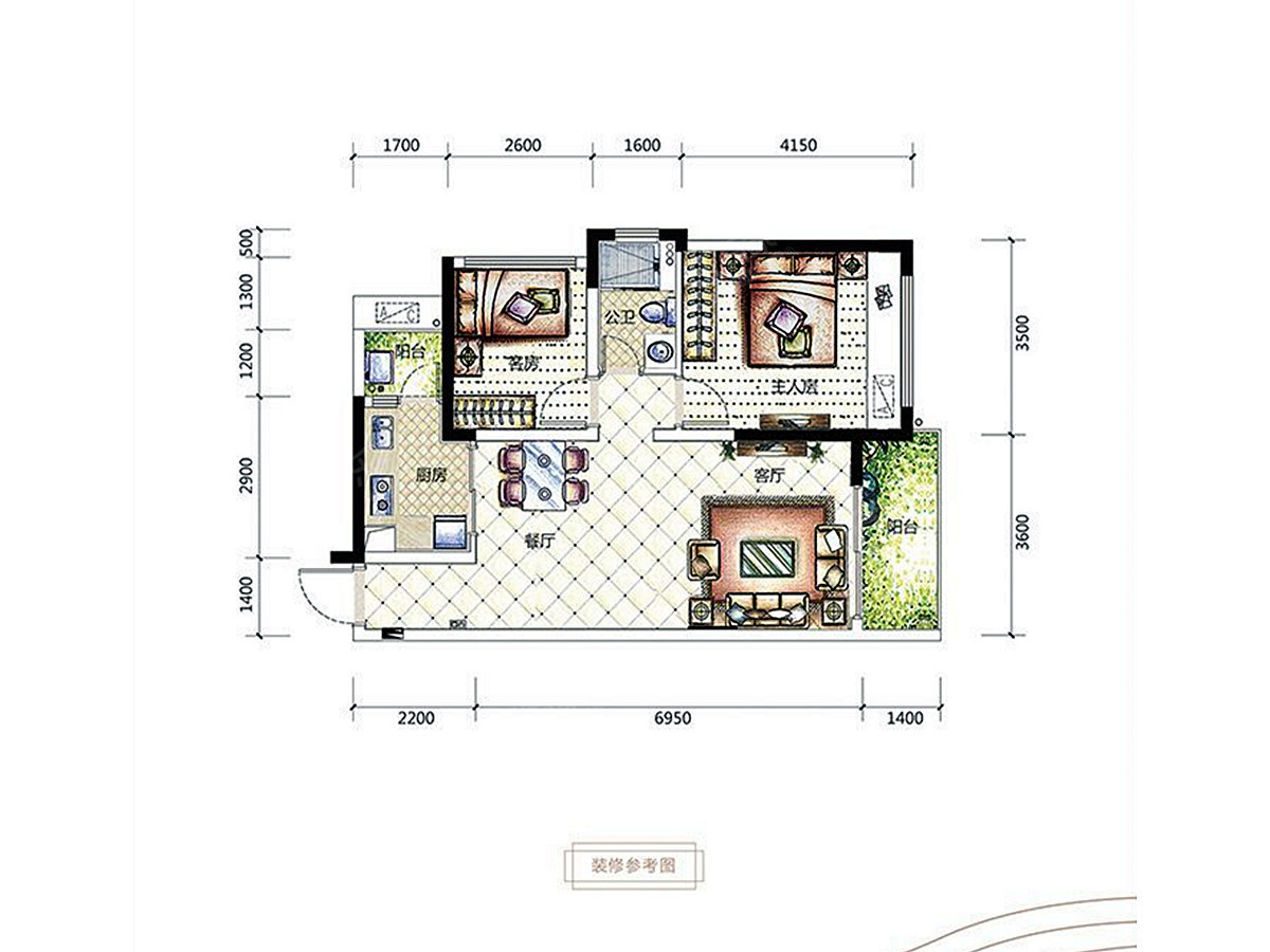 海逸峰璟花园户型图