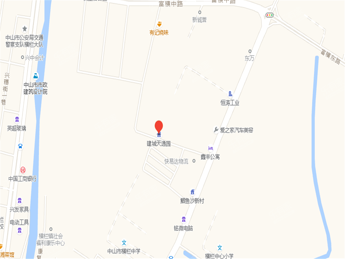 建城天逸园位置图