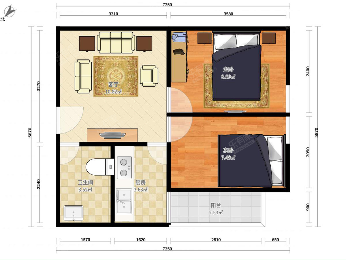 高安静看小南山方正两房诚心出售