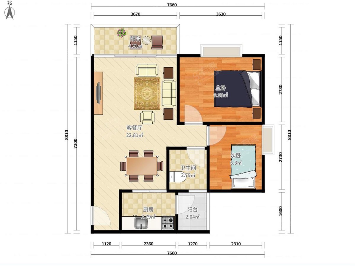 后海花半里雅居户型图