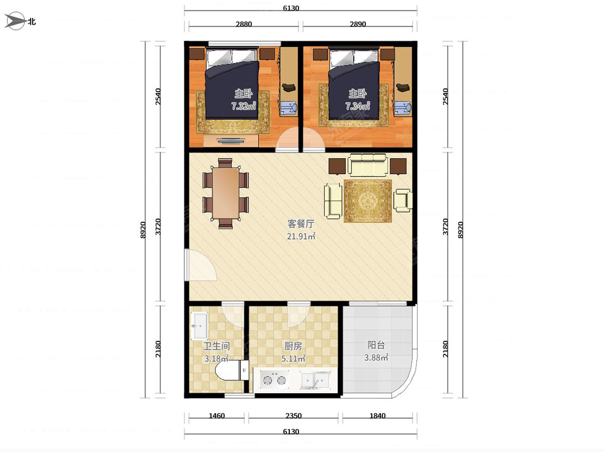 常阳花园户型图