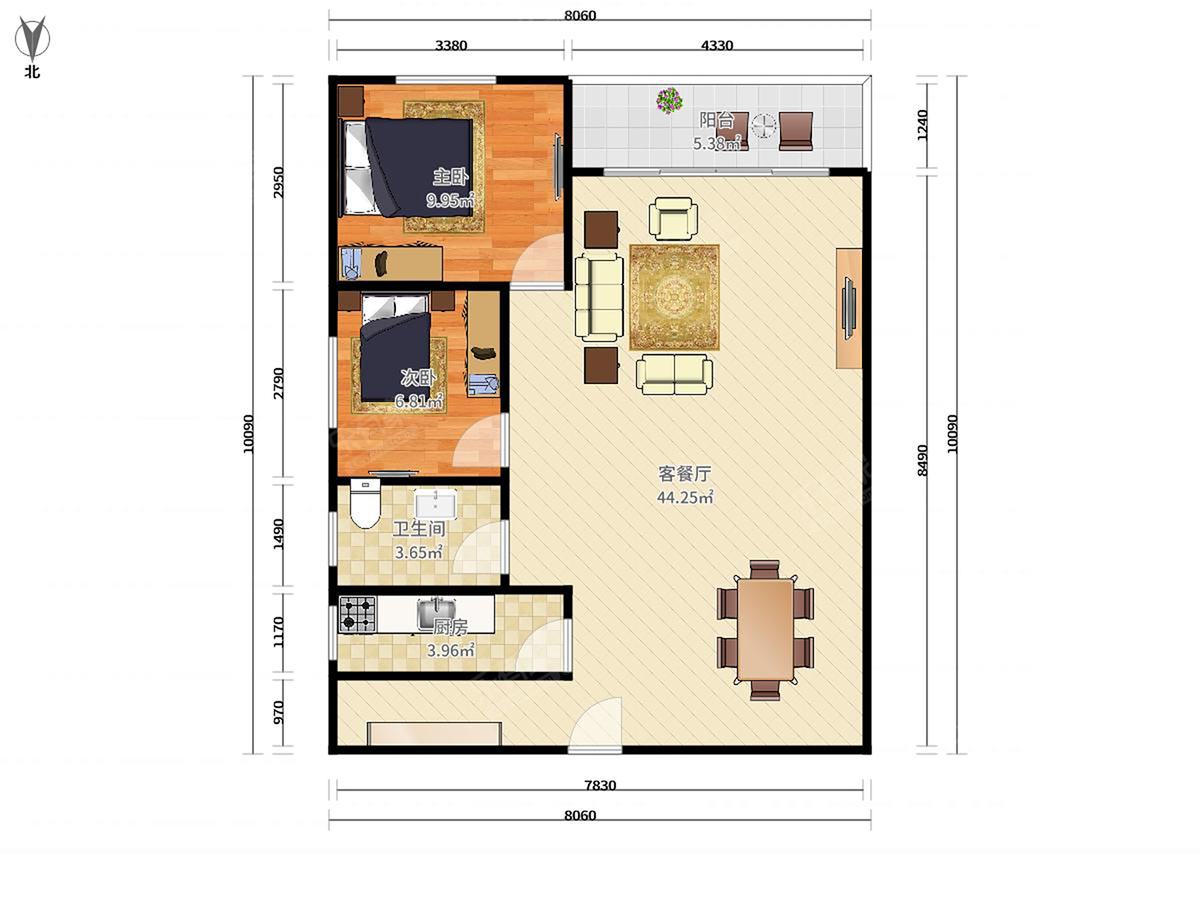 万科金色领域花园户型图