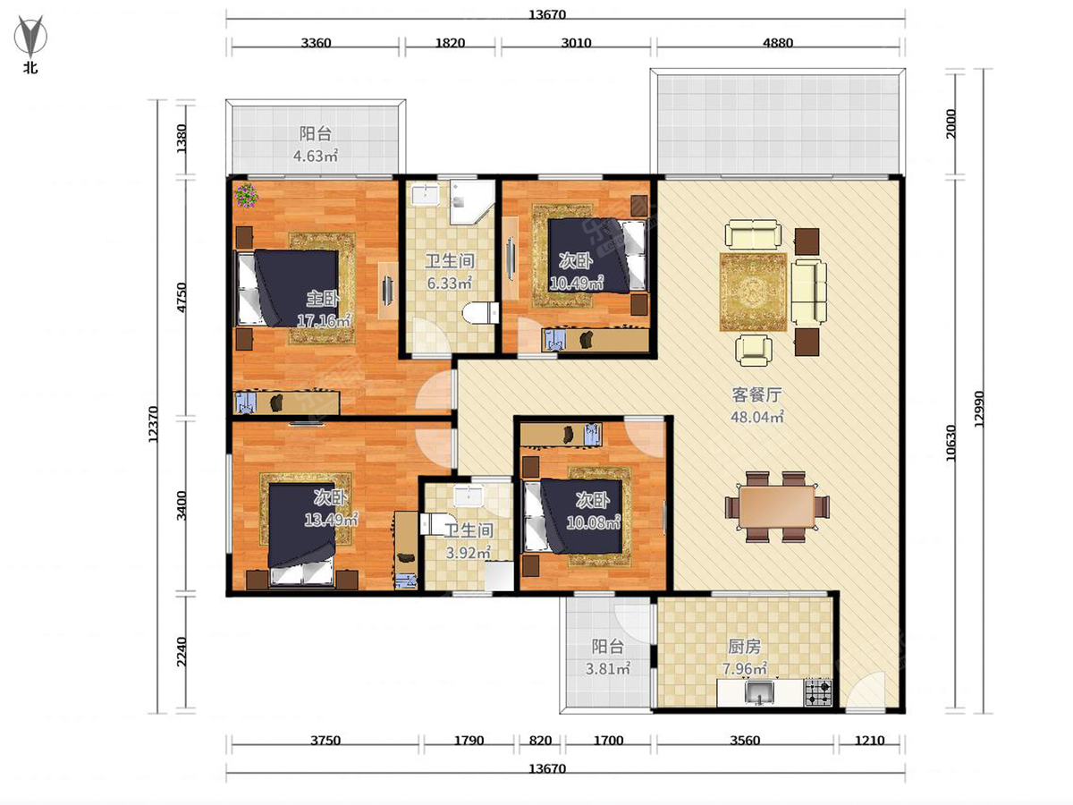 鸣翠苑户型图