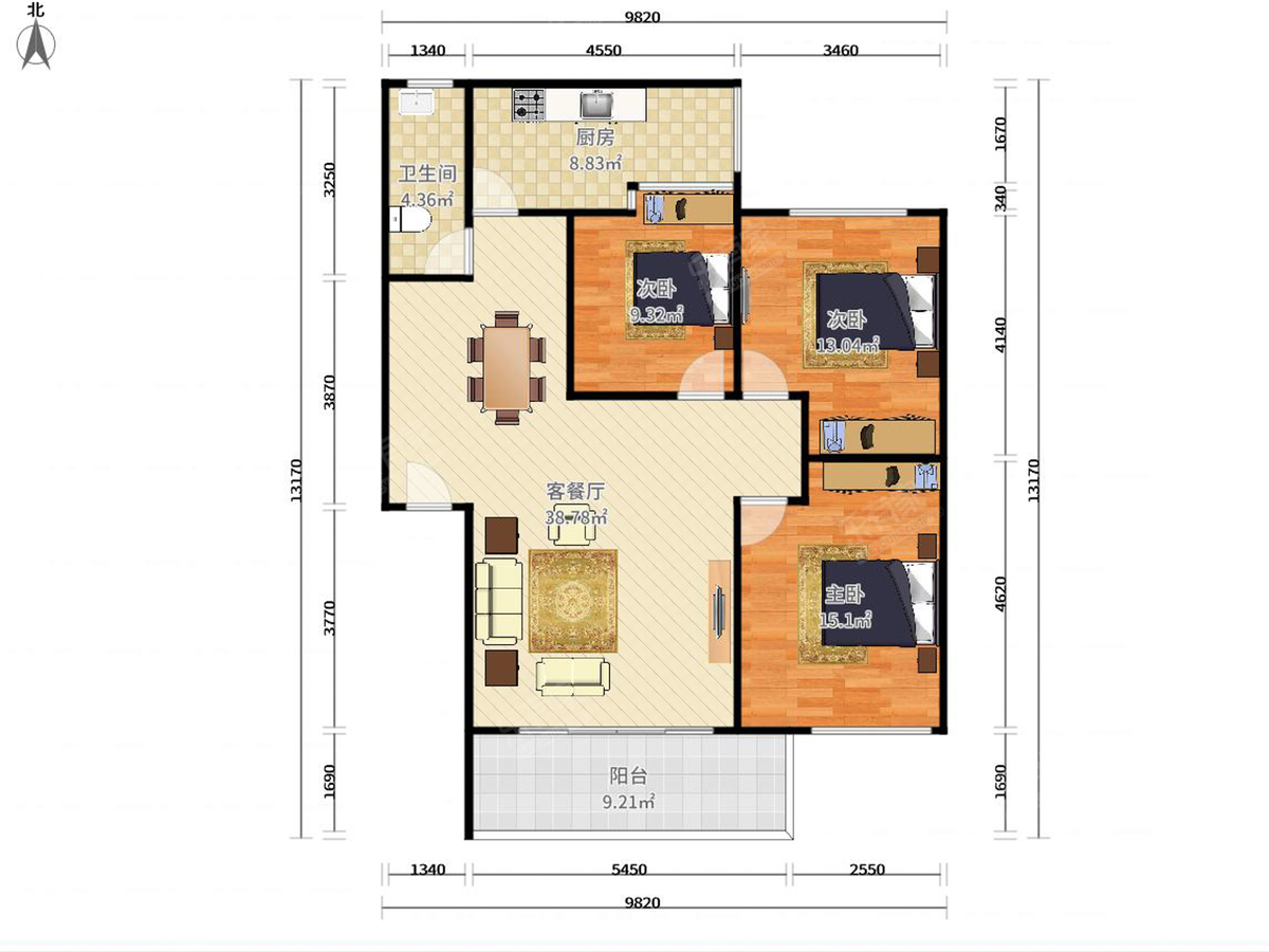 建新村户型图