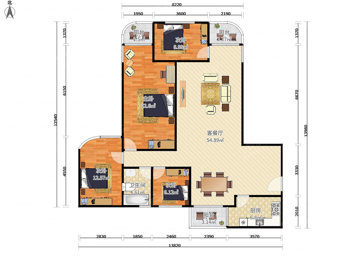 鸿隆世纪广场户型图